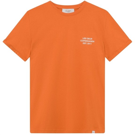 Les Deux Copenhagen 2011 t-shirt - Court Orange/White