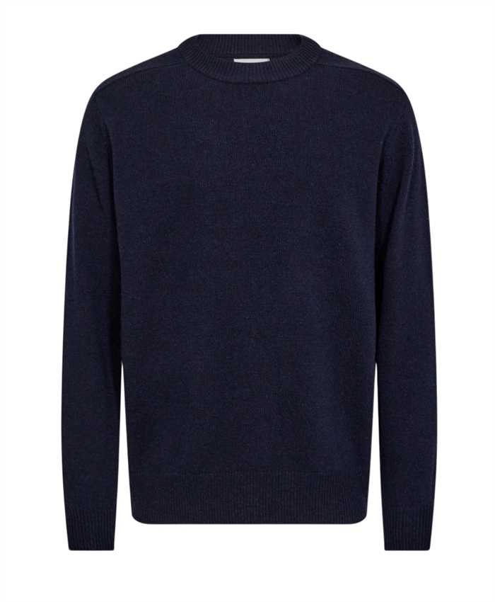 Resteröds Knit pullover Lean Wool - Navy
