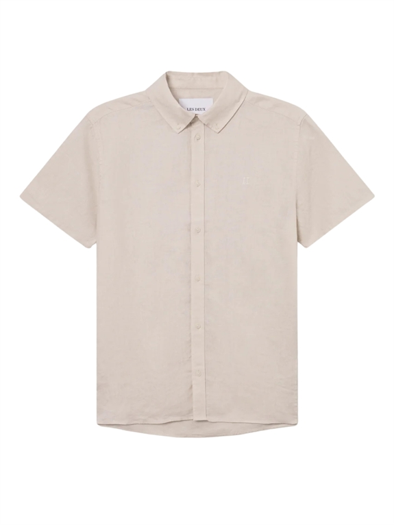 Les Deux Konrad Linen SS Shirt - Ivory