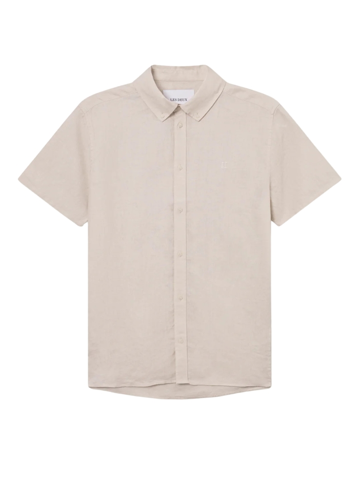 Les Deux Konrad Linen SS Shirt - Ivory