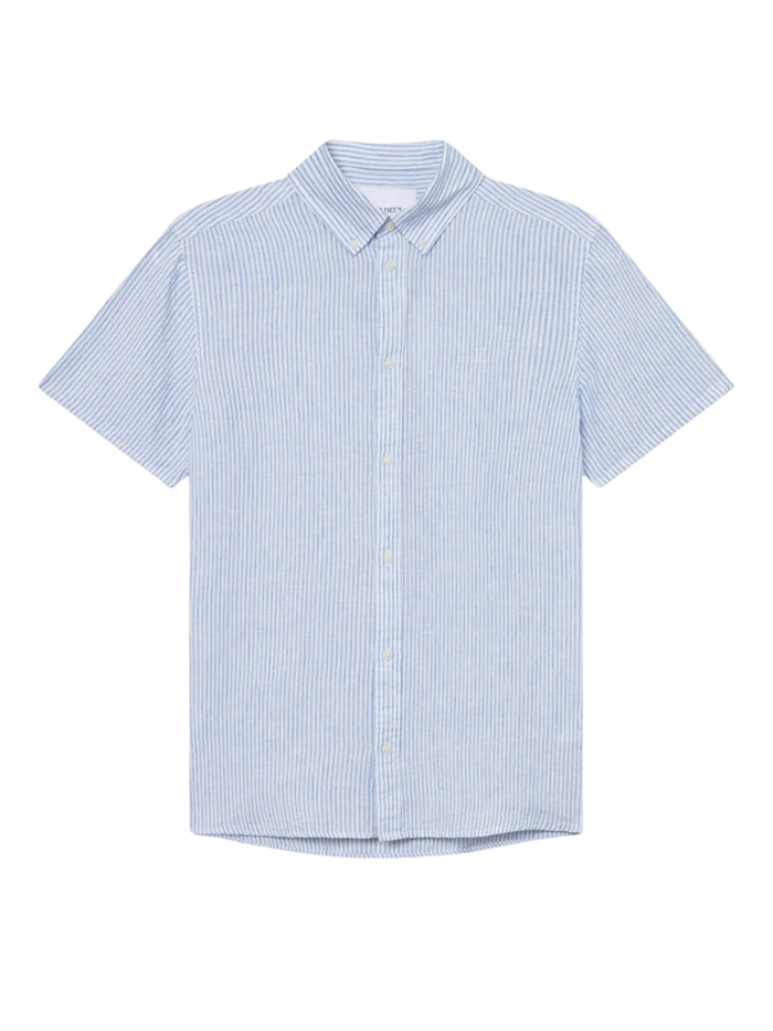 Les Deux Konrad Stripe Linen SS Shirt - Allure