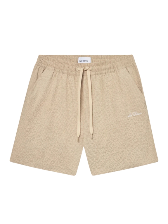 Les Deux Stan Seersucker Swim Shorts - Irish Cream