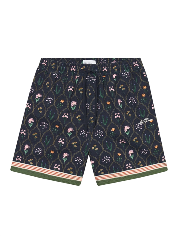 Les Deux Stan Wild Flowers AOP Swimshorts - Dark Navy