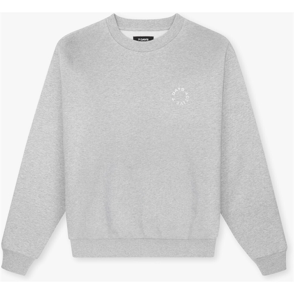 7 DAYS Active Organic Regular Crewneck - Heather Grey