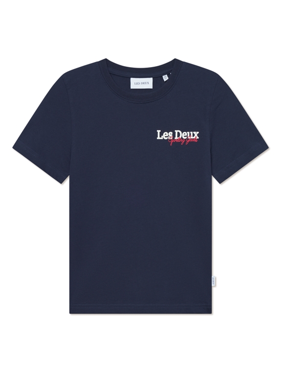 Les Deux Racing T-shirt KIDS - Dark Navy