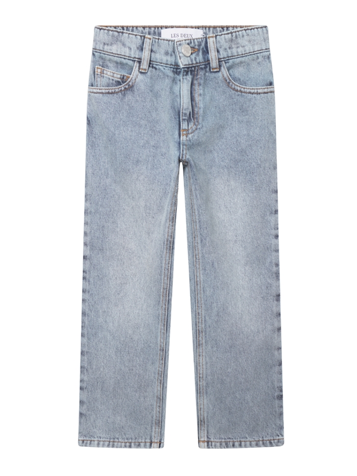 Les Deux Ryder Washed Denim Jeans KIDS - Light Indigo Wash