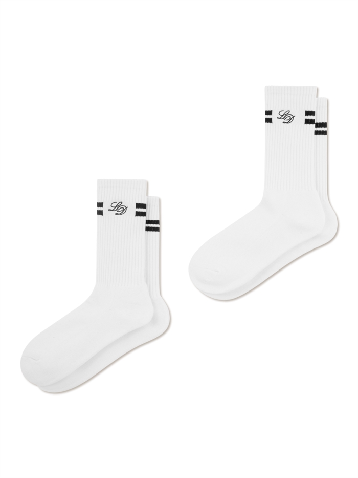Les Deux LD Half Terry Socks 2-pack - White