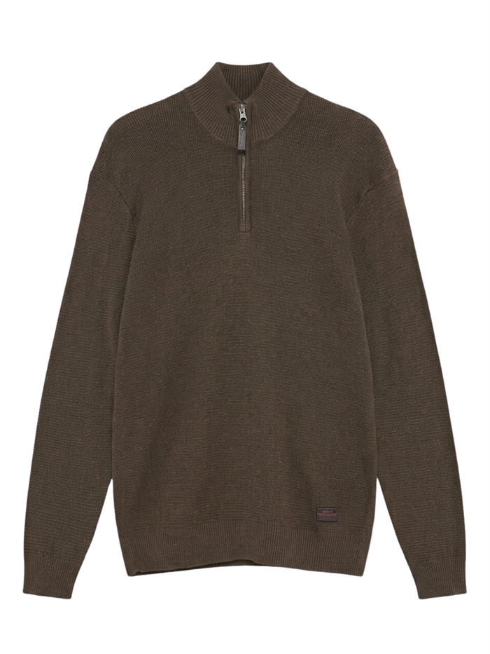 Signal CooperSi Half Zip Structure - Brown Otter Melange