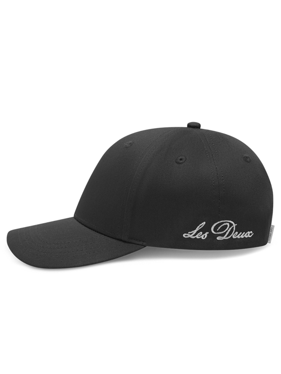 Les Deux Crew Organic Baseball Cap - Black