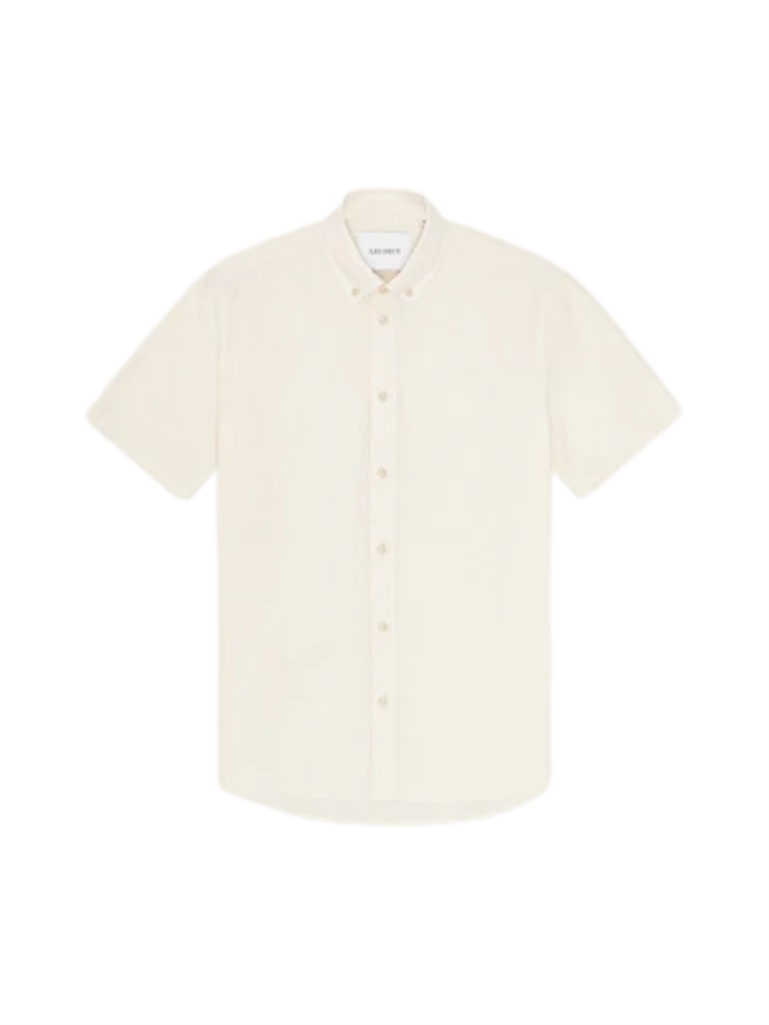 Les Deux Konrad Linen SS Shirt - Eggnog White