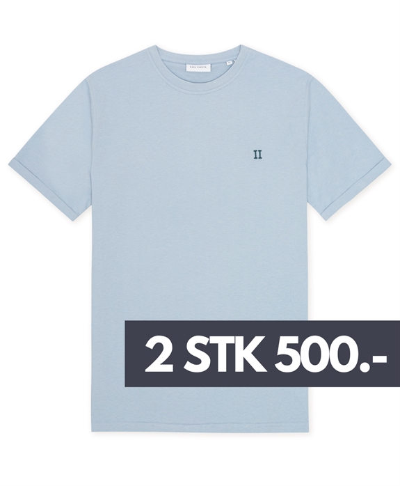 Les Deux Nørregaard Contrast T-shirt - Blue Fog