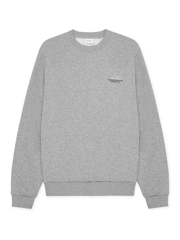 Les Deux Ben Globe Sweatshirt - Grey Melange