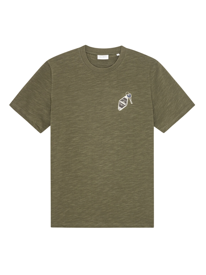 Les Deux Ben Troy T-shirt - Olive Night