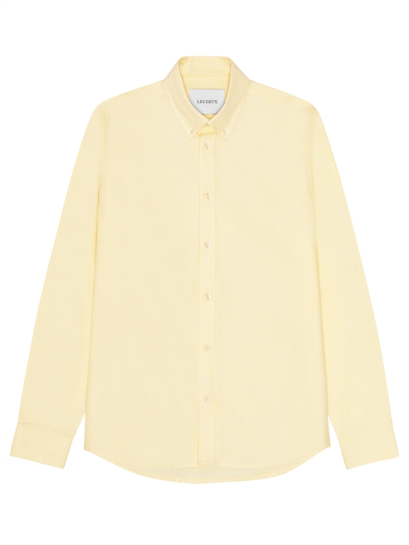 Les Deux Konrad Oxford Shirt - Pale Banana Brown