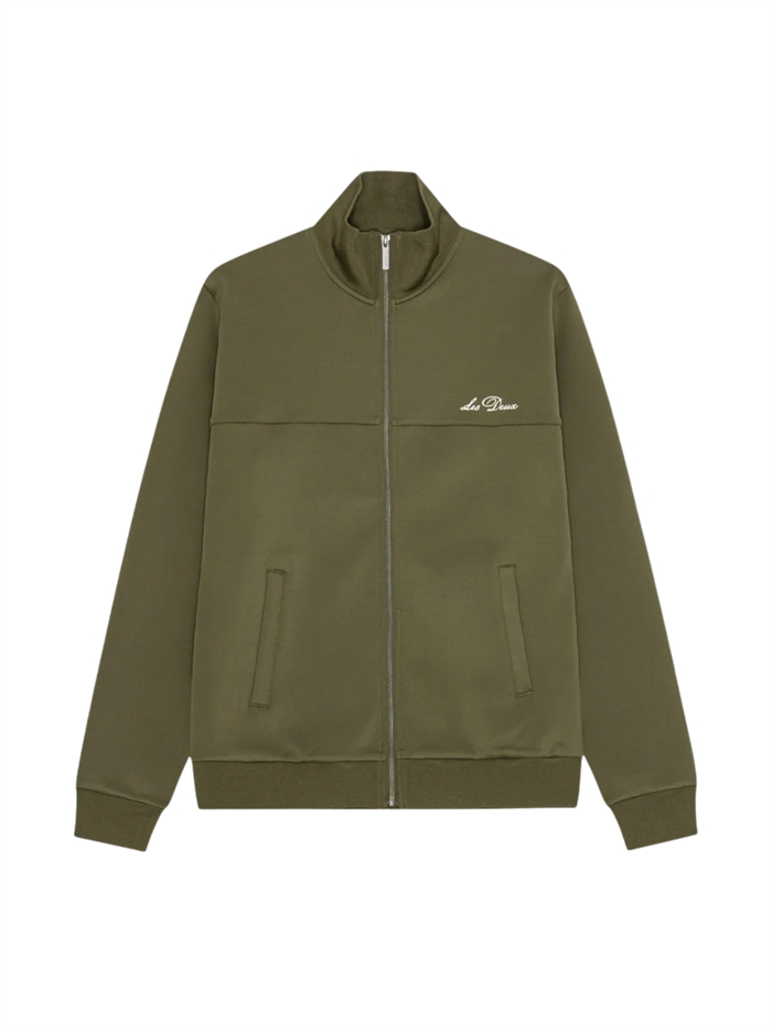 Les Deux Signature Track Jacket - Olive Night