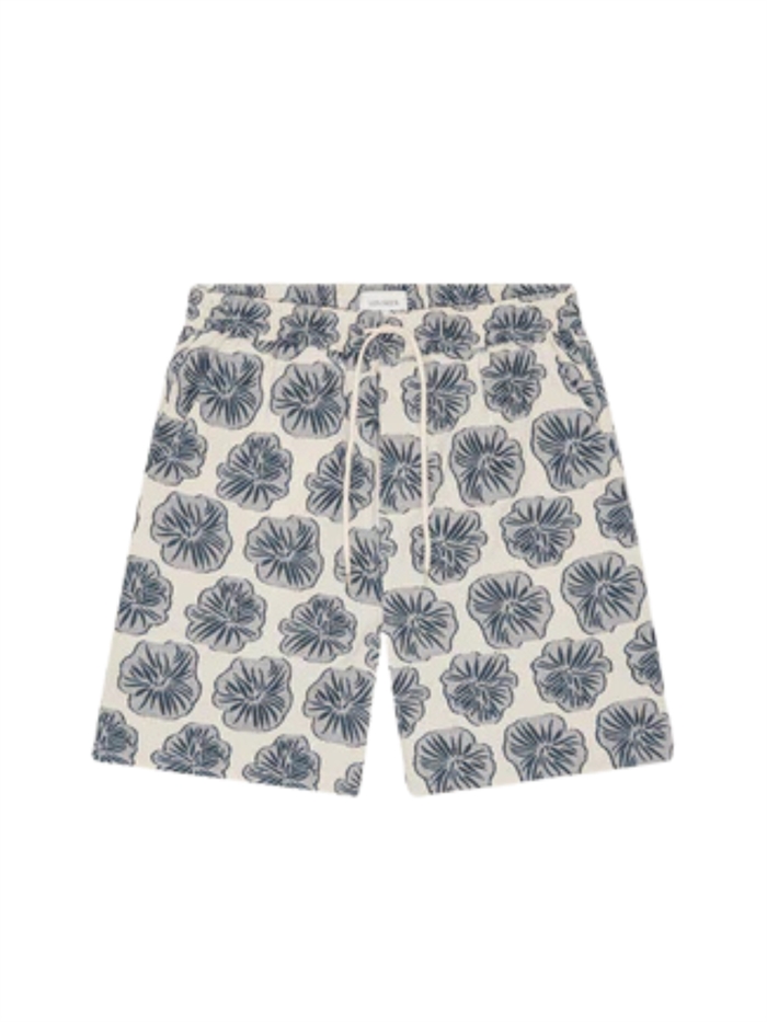 Les Deux Dahlia Jacquard Shorts - Dark Denim Blue