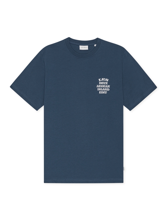 Les Deux Ceramic t-shirt - Dark Denim Blue