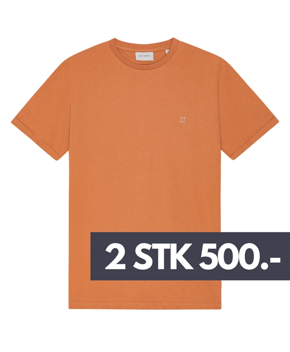 Les Deux Core Contrast t-shirt - Raw Sienna Orange