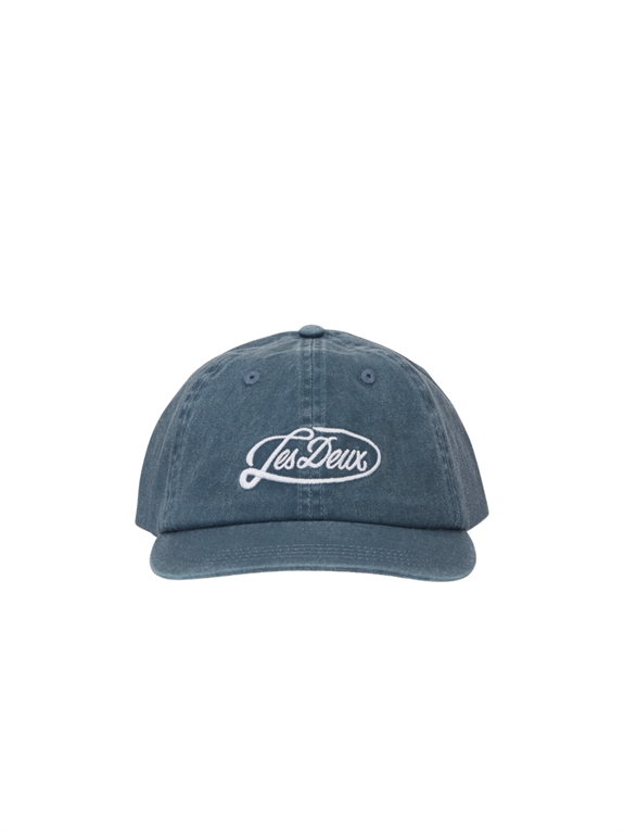 Les Deux Logo Dad cap - Dark Denim Blue