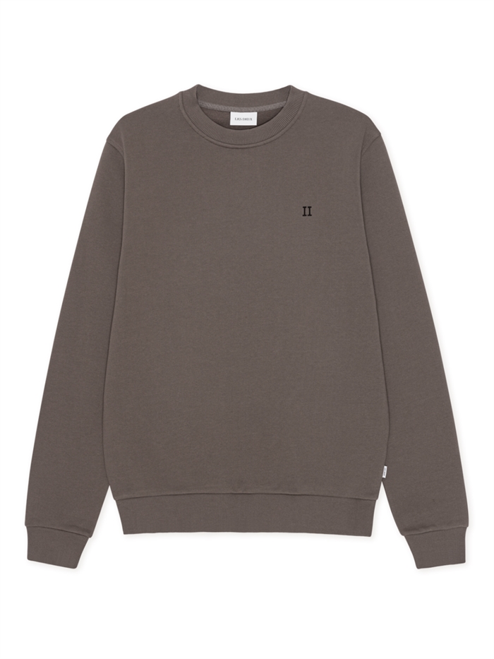 Les Deux Core Contrast Sweatshirt - Mountain Grey Brown