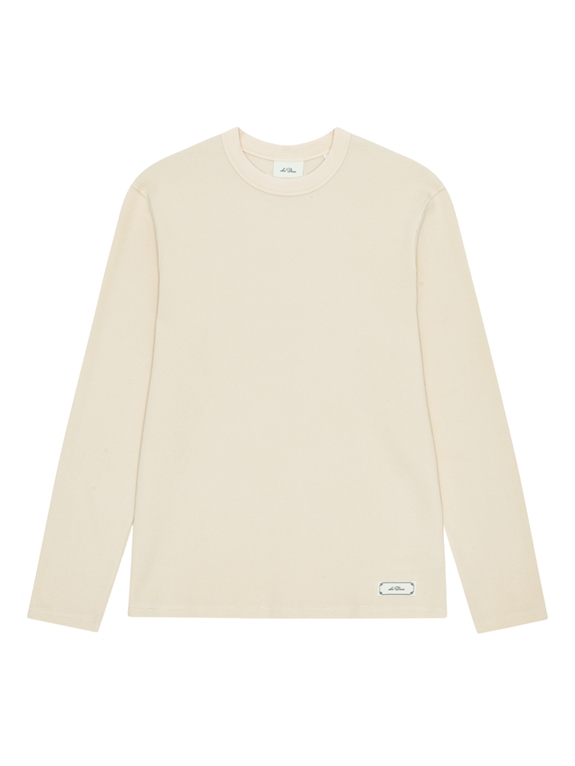 Les Deux Label Waffle LS T-shirt - Ivory