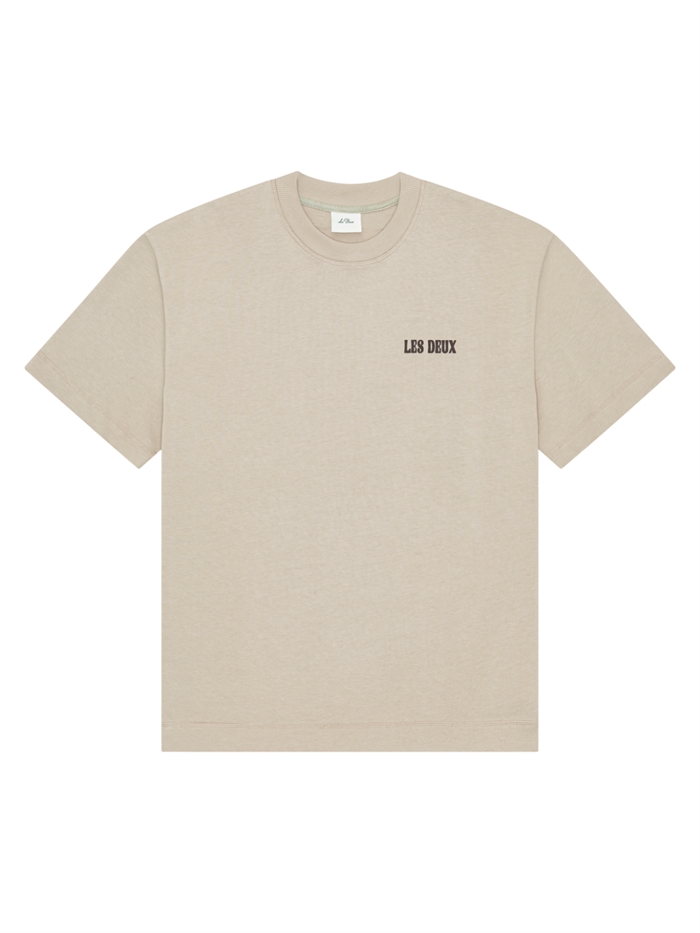Les Deux Woods Heavyweight T-shirt - Light Sand