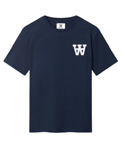 WOOD WOOD Ace AA Puff T-shirt - Navy