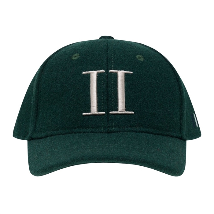 Les Deux Encore wool baseball cap - Pine green/Ivory