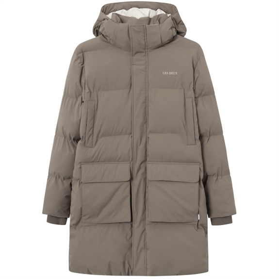 Les Deux Montreal Parka Puffer Coat - Mountain Grey 