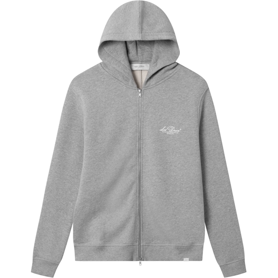 Les Deux Cedric Zipper hoodie - Light Grey Melange