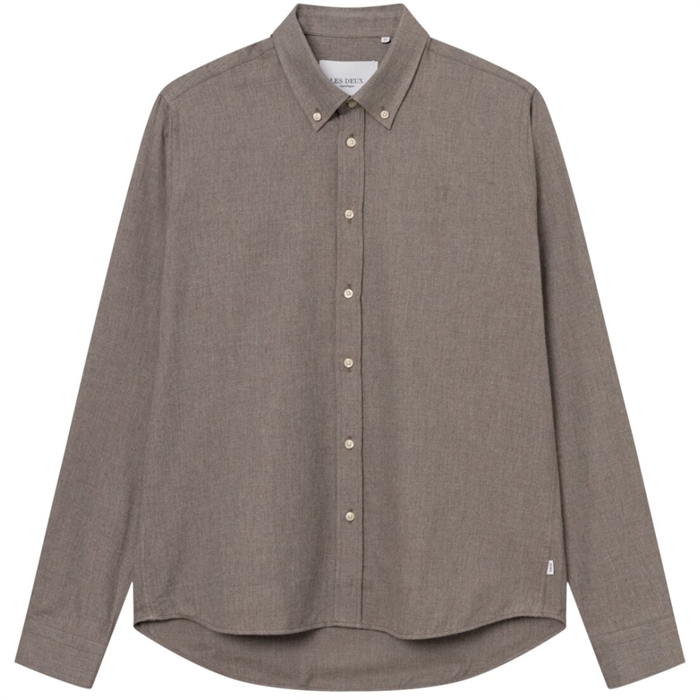 Les Deux Desert Reg Shirt - Mountain Grey Melange