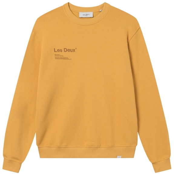 Les Deux Brody sweatshirt - Mustard Yellow/Honeycomb