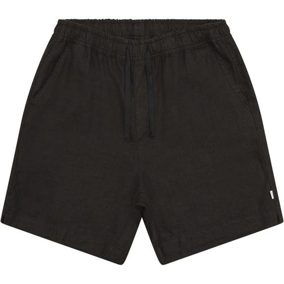 Woodbird Bommy Linen Shorts - Black 
