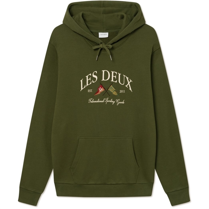 Les Deux Ivy League Hoodie - Olive Green