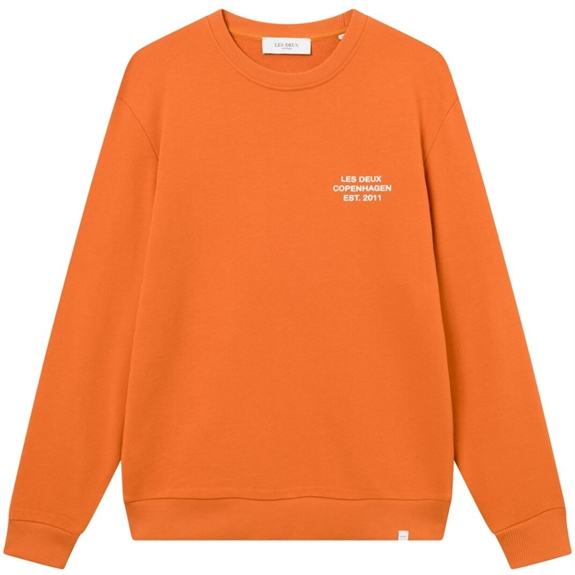 Les Deux Copenhagen 2011 sweatshirt - Court Orange/White