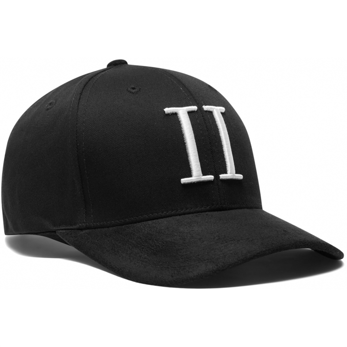 Les Deux Baseball Cap Suede II - Black/White