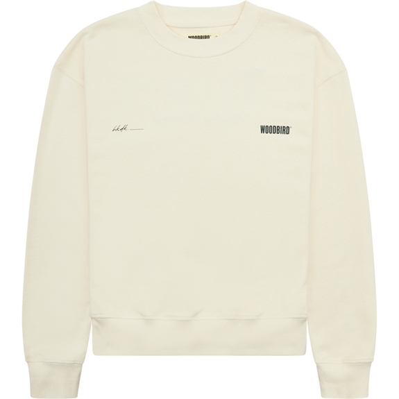 Woodbird Cane 8410 Crewneck - Off White