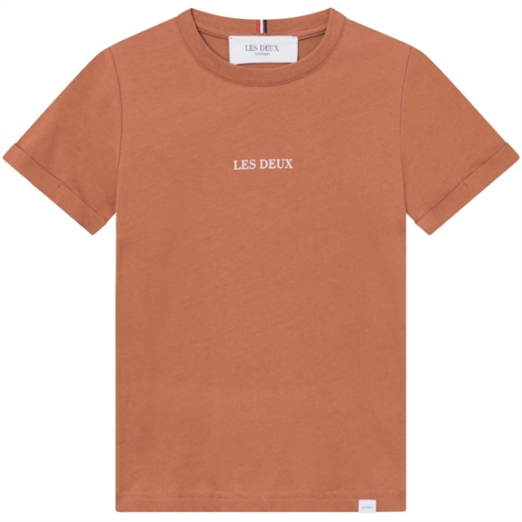 Les Deux Lens t-shirt kids - Burnt Clay/Ivory