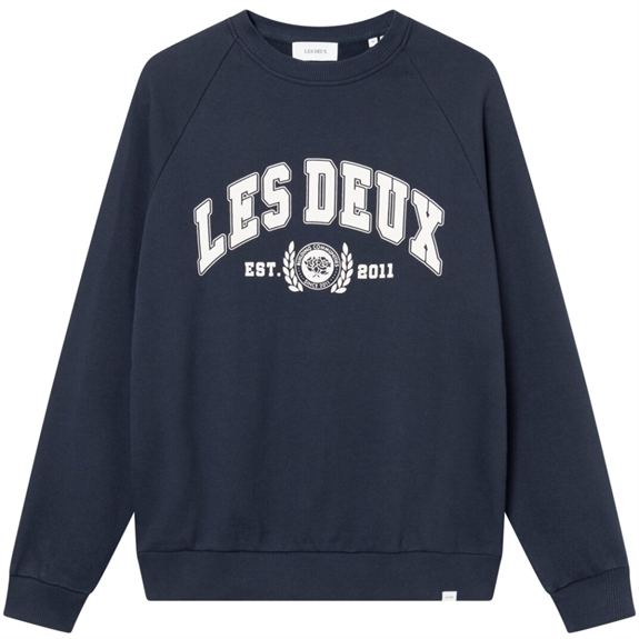 Les Deux University sweatshirt - Dark Navy/Light Ivory