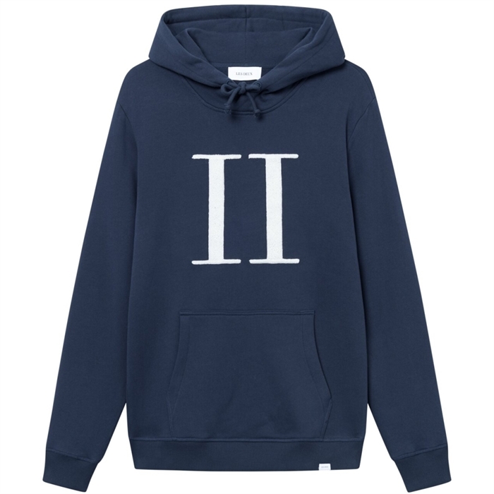 Les Deux Encore Bouclé Hoodie - Dark Navy/Ivory