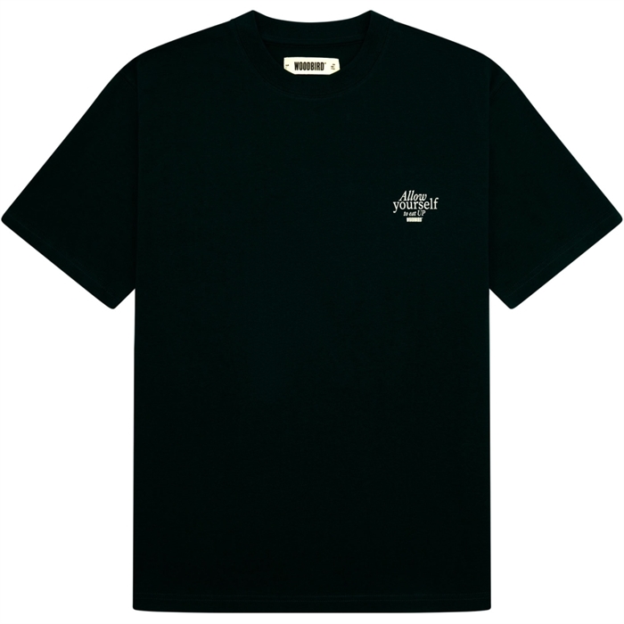 Woodbird Baine Eat Tee - Black