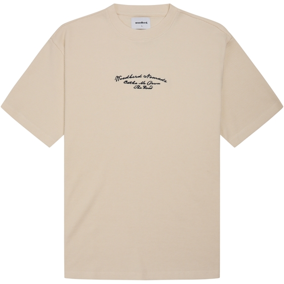 Woodbird Cole Road Tee - Off White