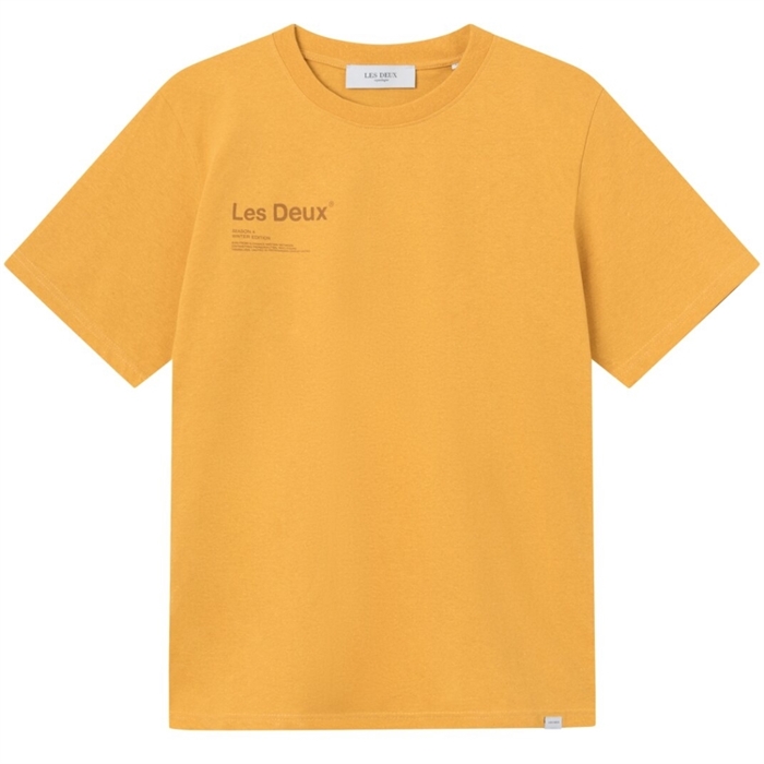 Les Deux Brody t-shirt - Mustard Yellow/Honeycomb