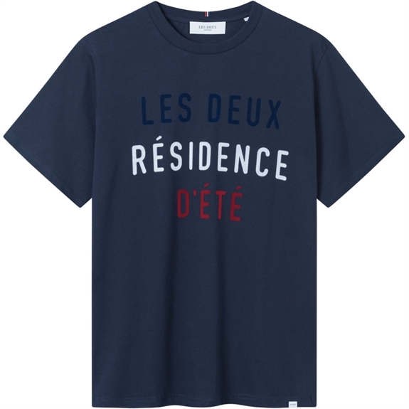 Les Deux Résidence t-shirt - Dark Navy