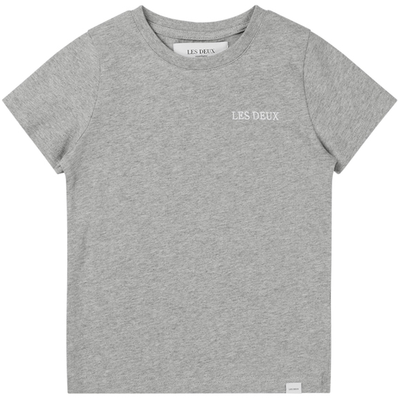 Les Deux Diego T-shirt Kids - Light Grey/White
