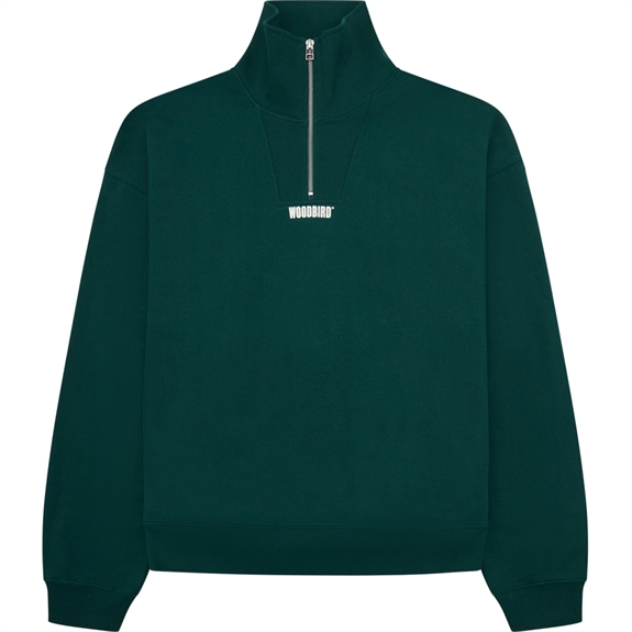 Woodbird Lee Half Zip - Sports Green