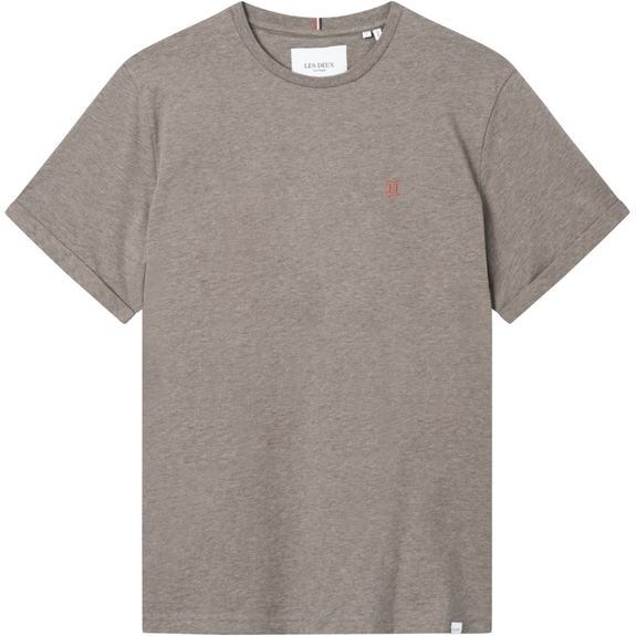 Les Deux Nørregaard T-shirt - Walnut Melange/Orange