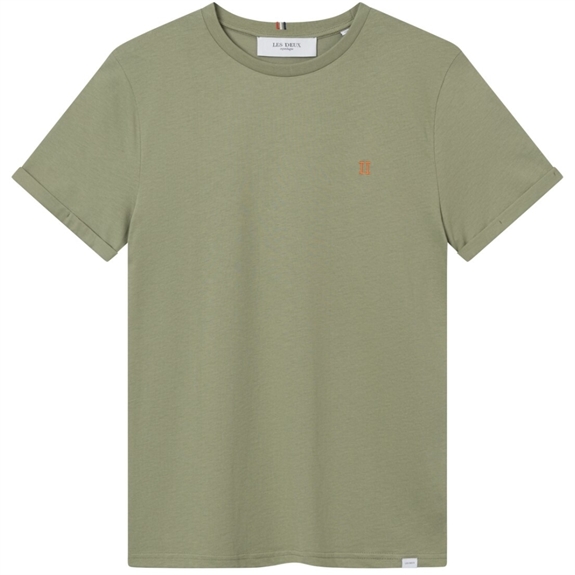 Les Deux Nørregaard t-shirt - Surplus Green/Orange