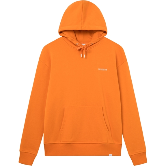Les Deux Diego hoodie - Dusty Orange/White