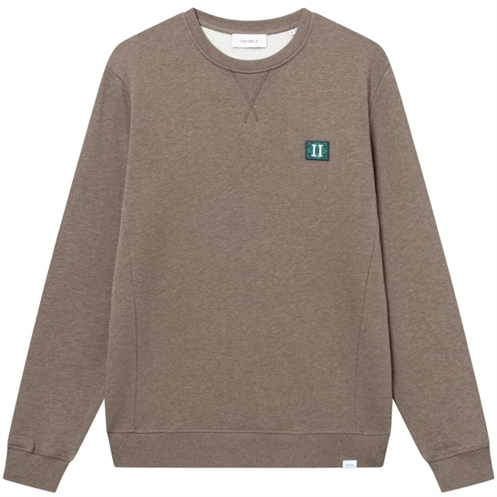 Les Deux Piece Sweatshirt 2.0 - Mountain Grey Melange/Posy Green-Pine Green